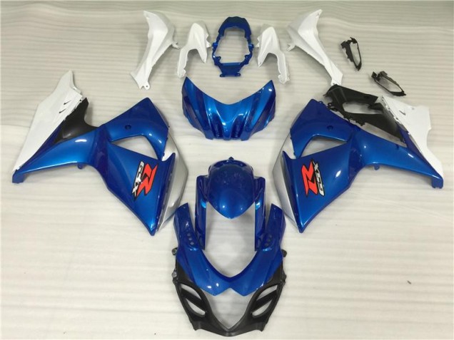 Suzuki GSXR 1000 K9 2009-2016 Motorrad Verkleidung & Plastik - Blau Weiß