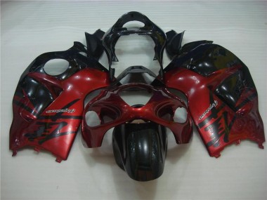 Suzuki GSXR 1300 Hayabusa 1996-2007 Motorrad Verkleidung - Rot Schwarz