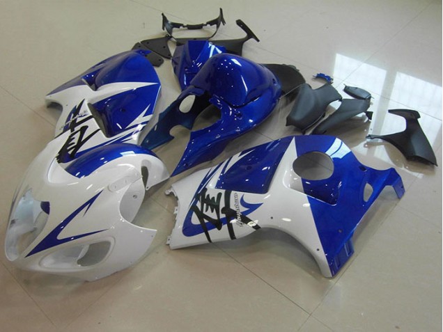 Suzuki GSXR 1300 Hayabusa 1996-2007 Motorrad Verkleidungen - Blau Weiß