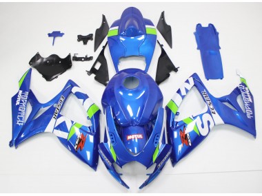 Suzuki GSXR 600 / 750 K6 2006-2007 Motorrad Verkleidung - Blau Weiß