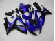 Suzuki GSXR 600 / 750 K6 2006-2007 Motorrad Verkleidungen & Plastik - Blau Schwarz