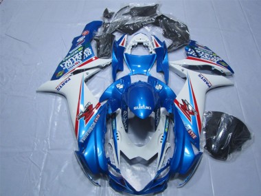 Suzuki GSXR 600 K11 2011-2024 Motorrad Verkleidungen - Blau Weiß