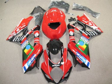 Suzuki GSXR 600 K4 2004-2005 Motorrad Verkleidungen - Rot Schwarz