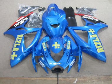 Suzuki GSXR 750 K6 2006-2007 Motorrad Verkleidung - Blau Gelb Rizla