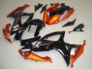 Suzuki GSXR 750 K6 2006-2007 Motorrad Verkleidung - Schwarz Orange