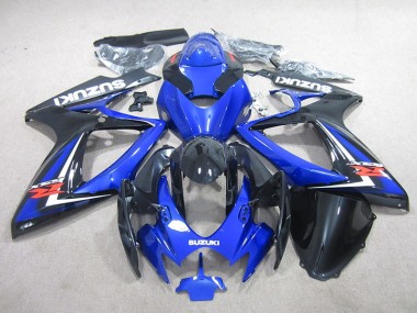 Suzuki GSXR 750 K6 2006-2007 Motorrad Verkleidungen - Blau Schwarz