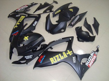 Suzuki GSXR 750 K6 2006-2007 Motorrad Verkleidungen - Schwarz Gelb Rizla