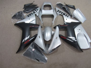 Yamaha R1 2002-2003 Motorrad Verkleidungen - Schwarz Silber