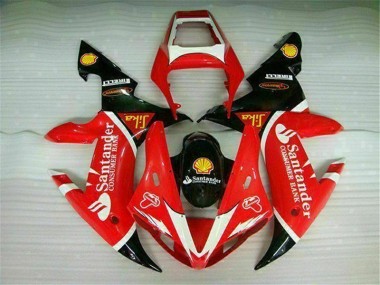 Yamaha R1 2002-2003 Motorrad Vollverkleidung - Rot