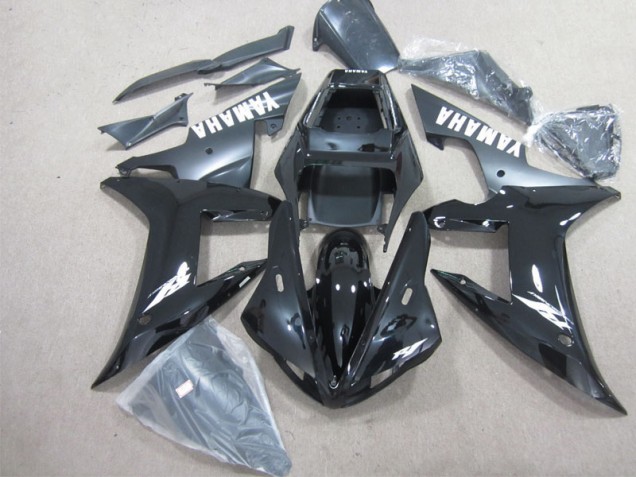 Yamaha R1 2002-2003 Motorrad Vollverkleidung - Schwarz Weiß