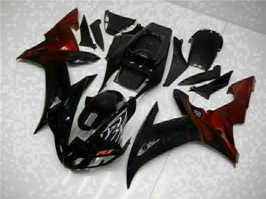 Yamaha R1 2002-2003 MotorradVerkleidungen Plastik Kits - Schwarz