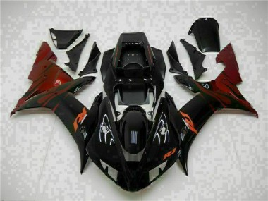 Yamaha R1 2002-2003 Verkleidungen - Schwarz